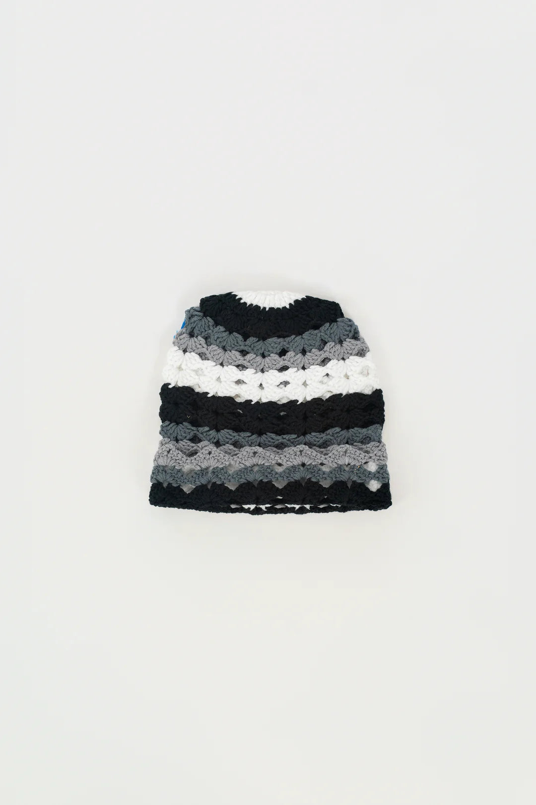 Crochet Beanie Black / White