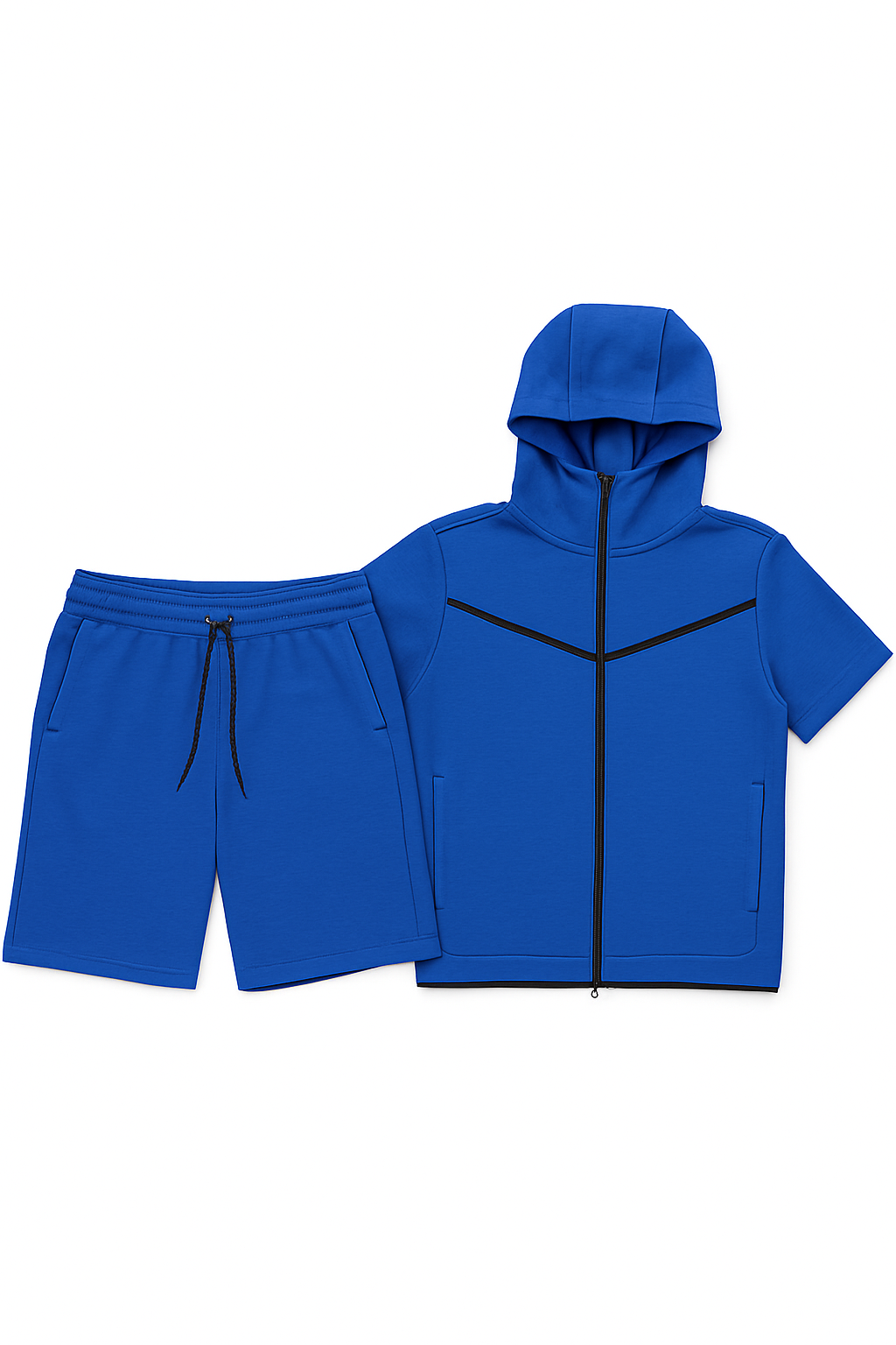 Men’s Tech Flex Hooded Zip-Up Short Set / New arrival