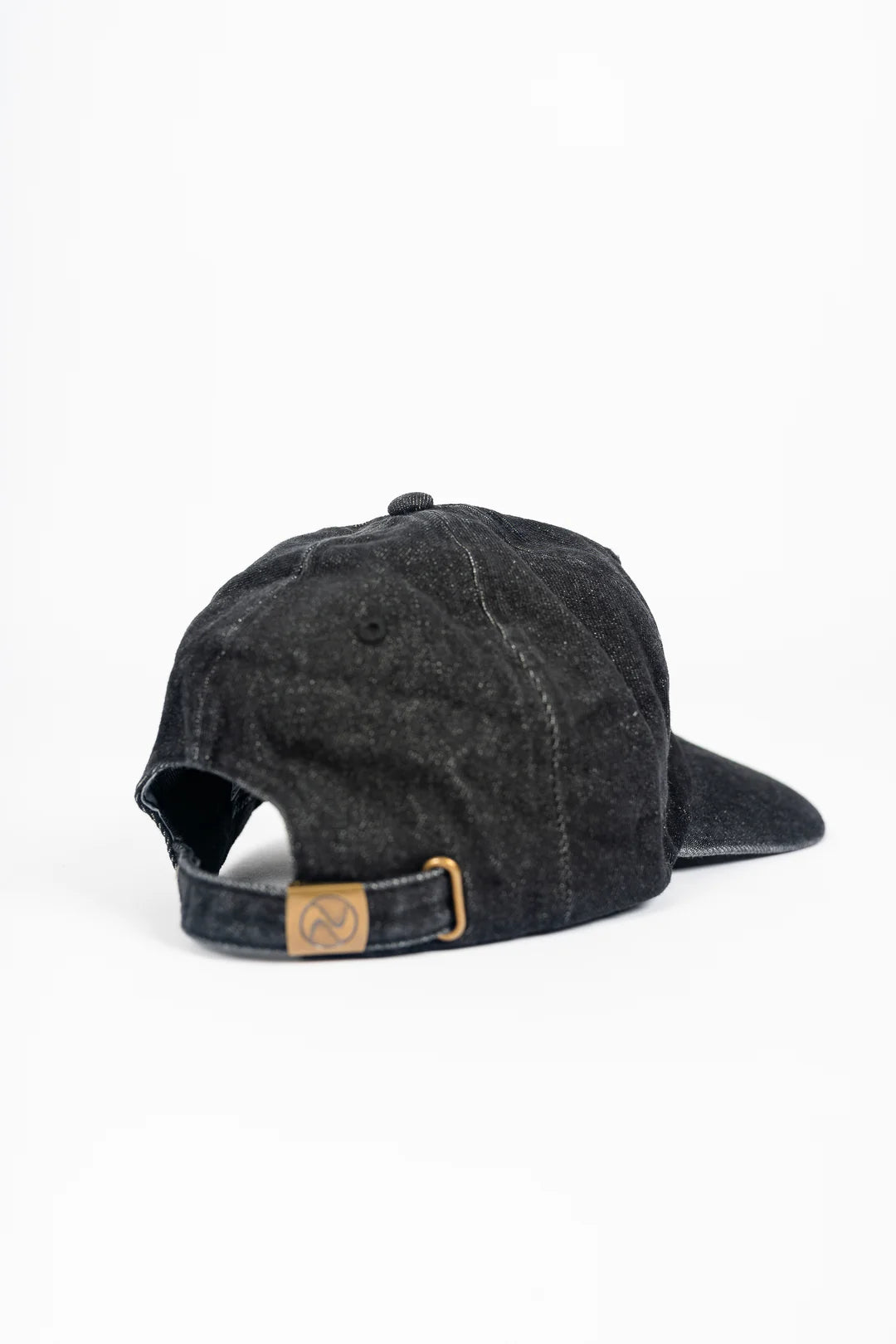 Black Denim Dad Cap