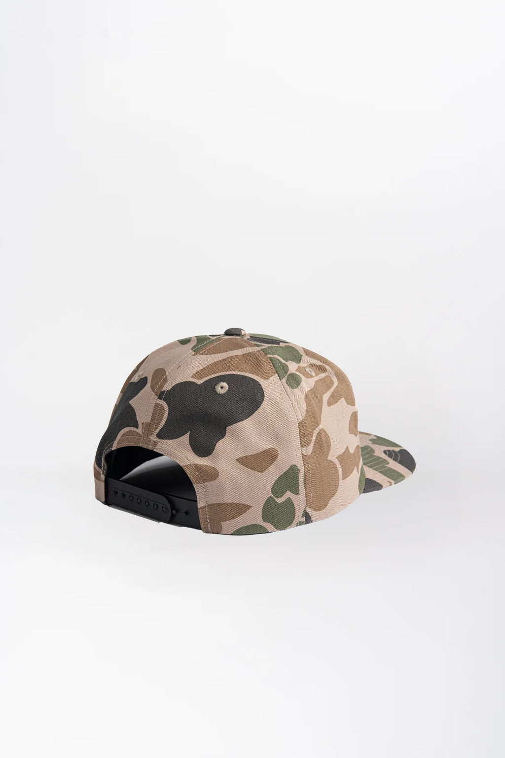 Printed Flat Bill Hat Duck Camo